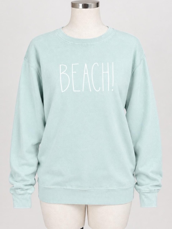 Rae Dunn Sweaters - NWT Rae Dunn Teal Beach Ultra Soft Hoodie Sweatshirt Top S/P Coastal Beach